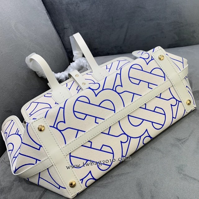 Burberry專門店新款帆布購物袋 巴寶莉棉質帆布手提托特包 yxb1414